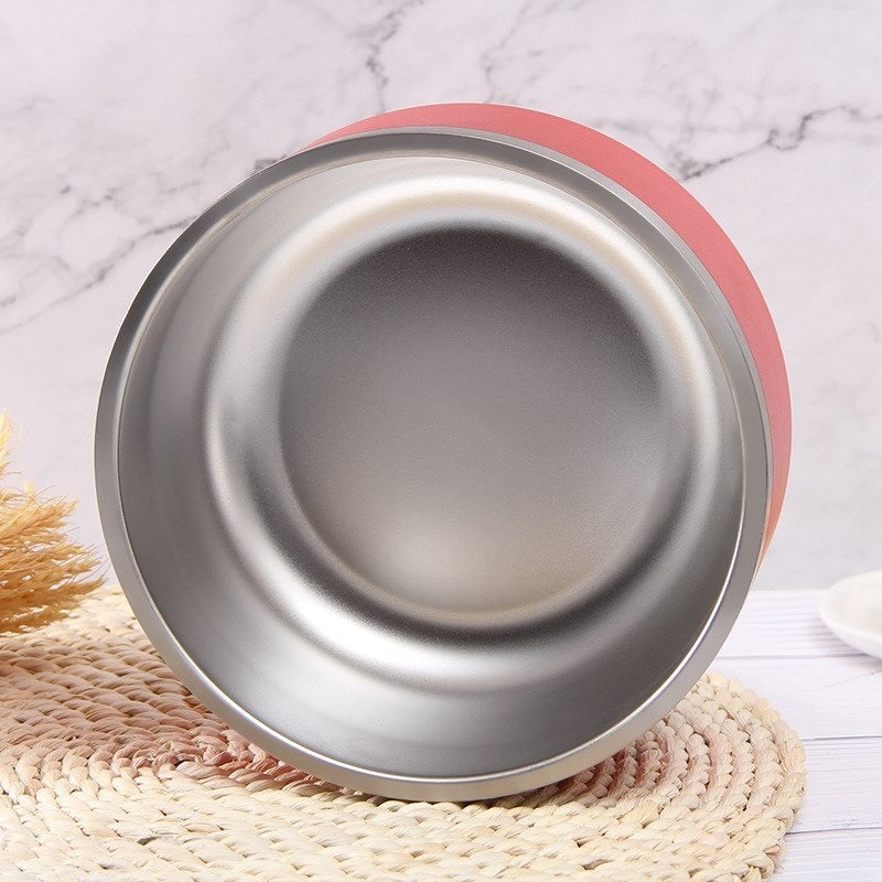 Premium Stainless Steel Dog Bowl with Large Capacity, Double-Layer Insulation, and Non-Slip Base – Ideal for Feeding Pets