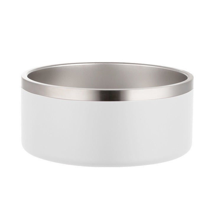 Premium Stainless Steel Dog Bowl with Large Capacity, Double-Layer Insulation, and Non-Slip Base – Ideal for Feeding Pets