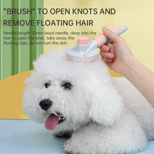 Self-Cleaning Pet Grooming Brush for Dogs and Cats - Effortlessly Remove Pet Hair