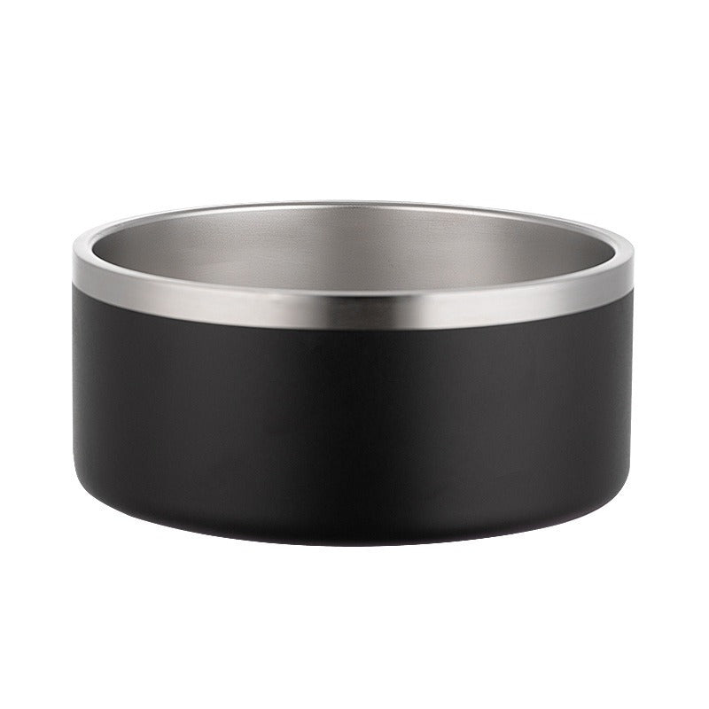 Premium Stainless Steel Dog Bowl with Large Capacity, Double-Layer Insulation, and Non-Slip Base – Ideal for Feeding Pets