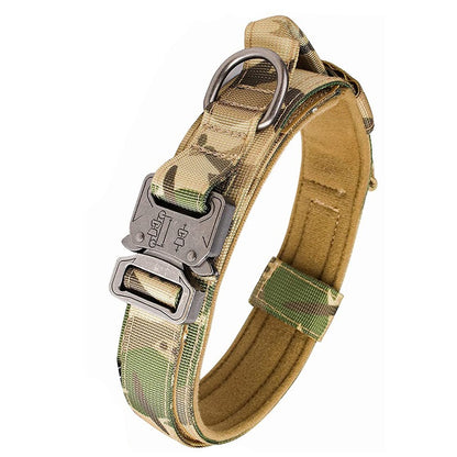 Heavy-Duty Tactical Dog Collar for Medium to Large Breeds - Golden Hair De Mu