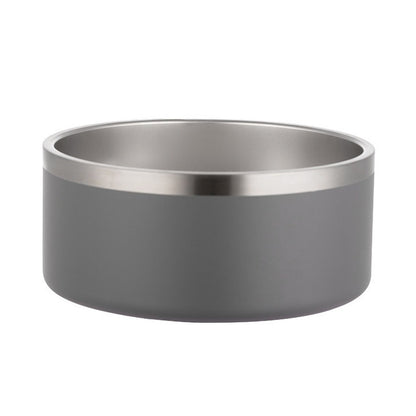 Premium Stainless Steel Dog Bowl with Large Capacity, Double-Layer Insulation, and Non-Slip Base – Ideal for Feeding Pets