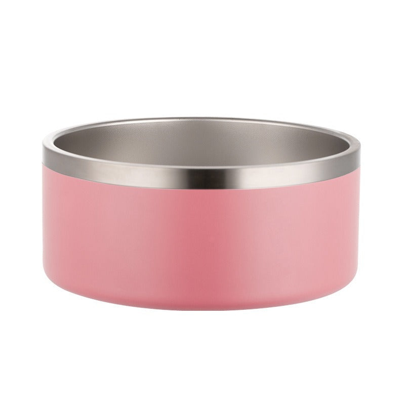 Premium Stainless Steel Dog Bowl with Large Capacity, Double-Layer Insulation, and Non-Slip Base – Ideal for Feeding Pets