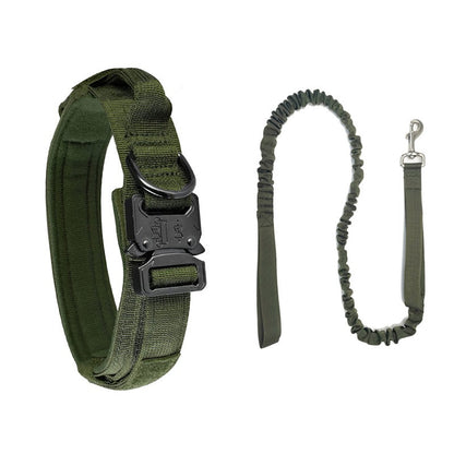 Heavy-Duty Tactical Dog Collar for Medium to Large Breeds - Golden Hair De Mu