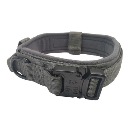 Heavy-Duty Tactical Dog Collar for Medium to Large Breeds - Golden Hair De Mu