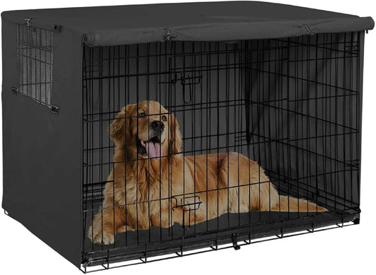 Oxford Pet Dog Cage Cover Dustproof Waterproof Kennel Sets Outdoor Foldable Large Medium Small Dogs Cage Wire Crate Cover