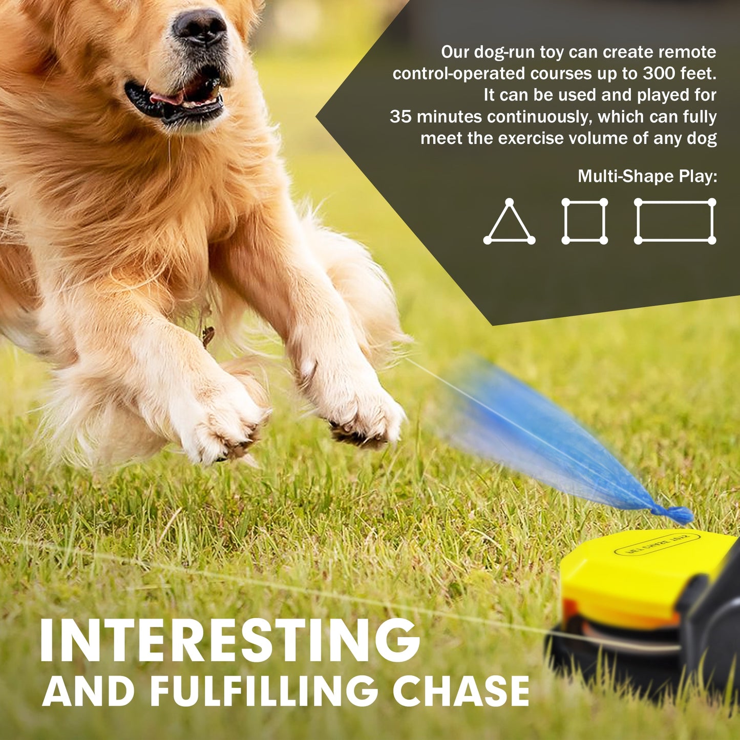 Interactive Dog Toys - Lure Course Machine and Agility Training Equipment